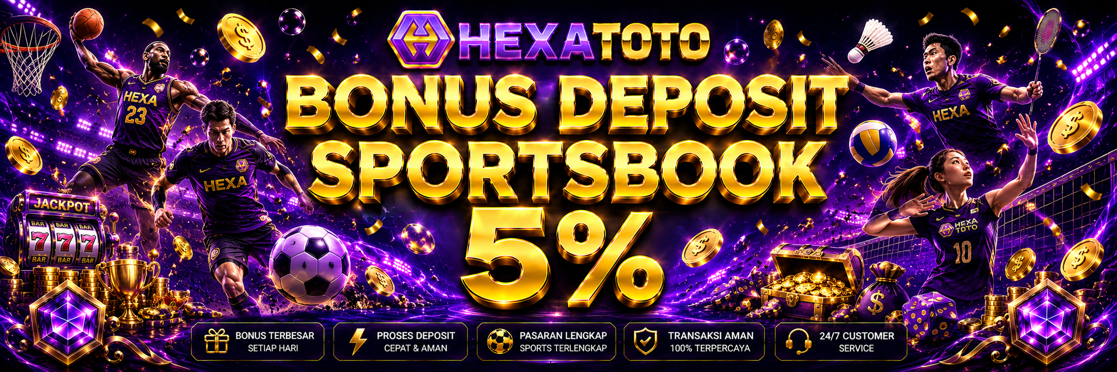 BONUS DEPOSIT SPORTBOOK 5%