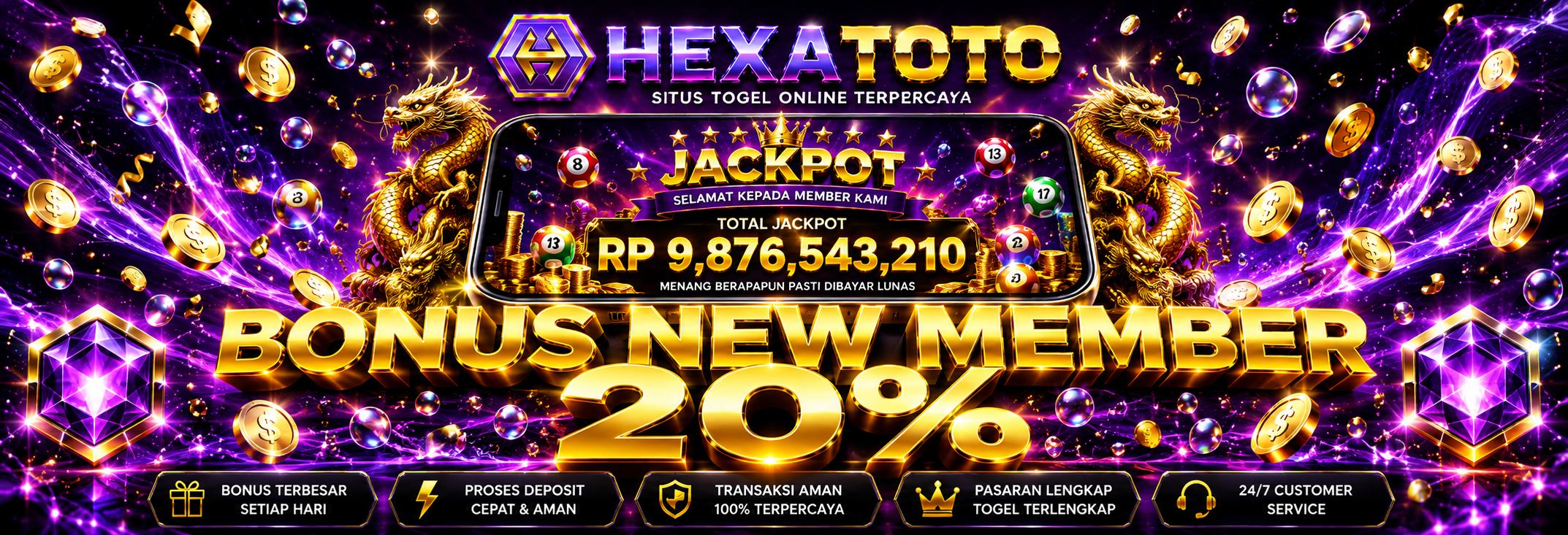 BONUS NEW MEMBER 20%