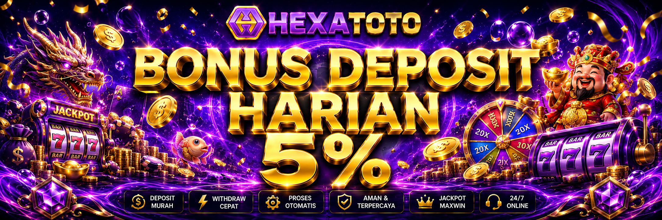 BONUS DEPOSIT HARIAN 5%